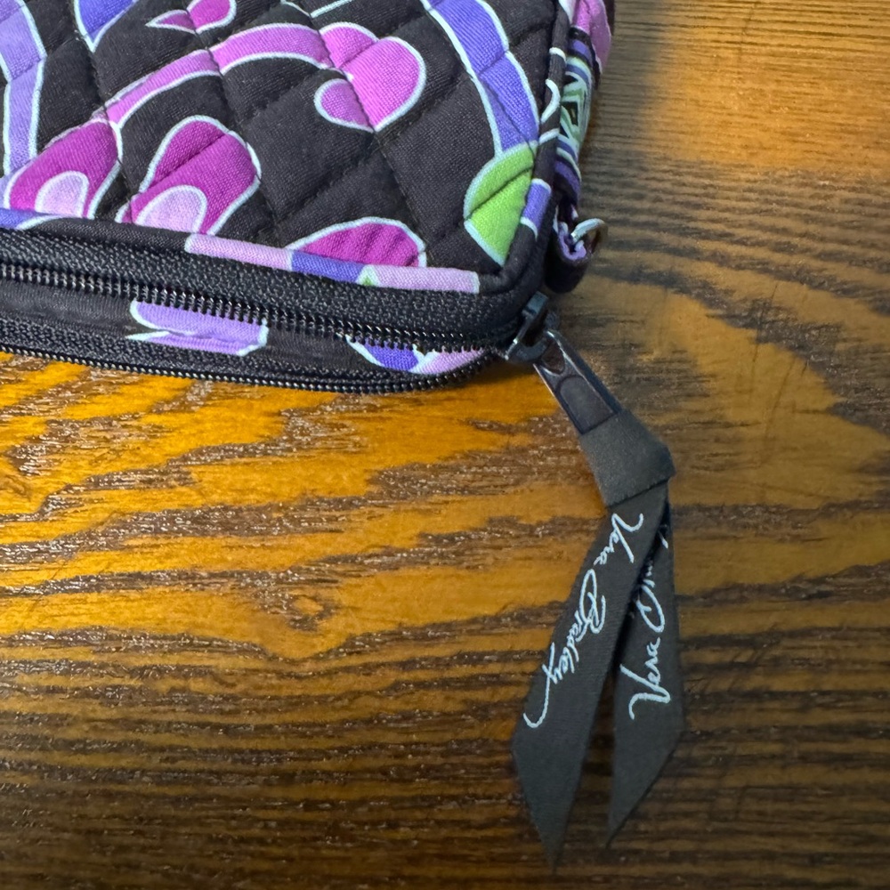 Vera Bradley Purple Punch Floral Wristlet Wallet ~ Like New - Picture 4 of 9